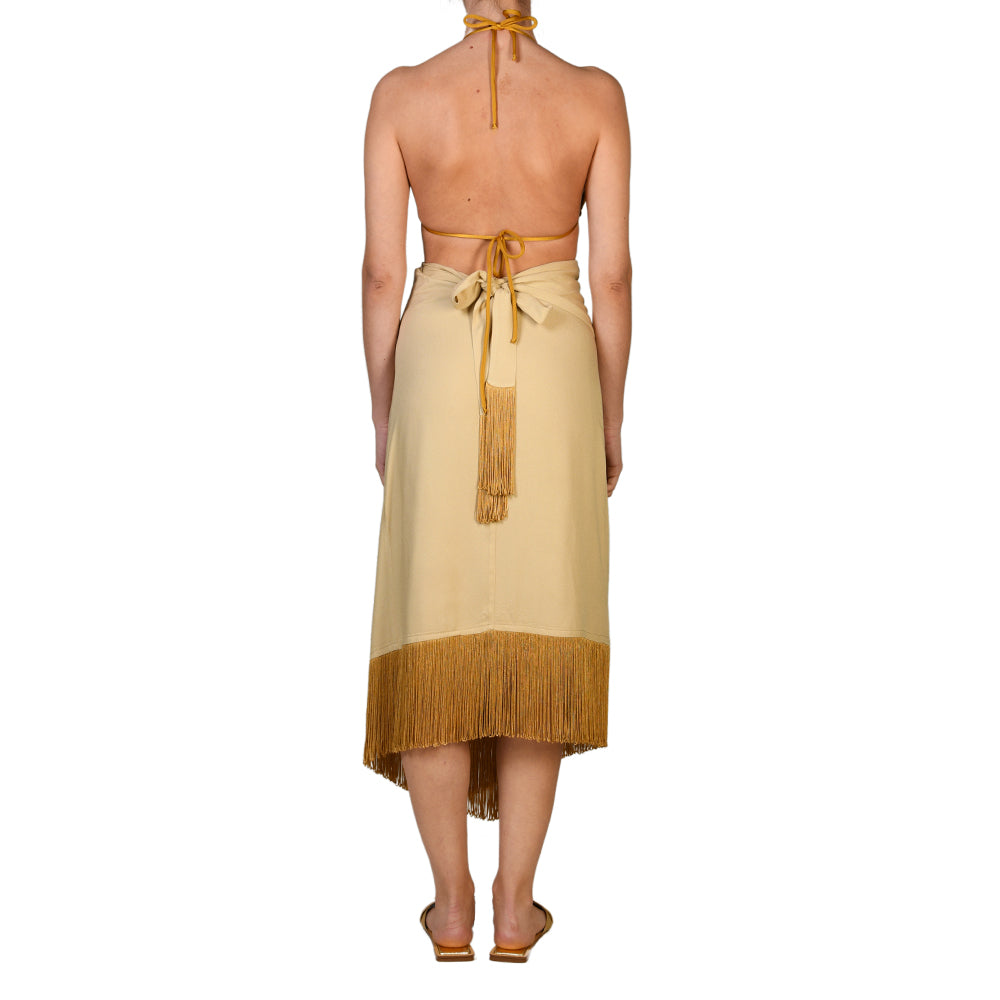Golden Sarong Dress