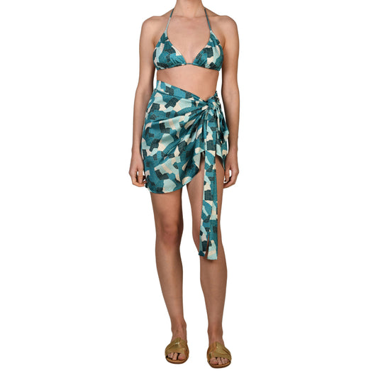 Jade Mosaic Mini Pareo