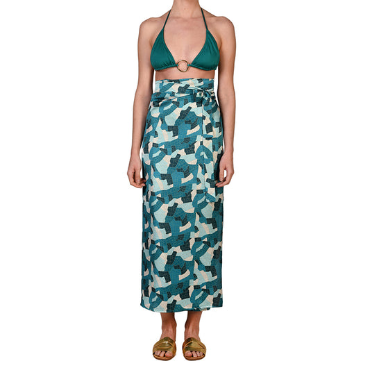 Jade Mosaic Maxi Pareo