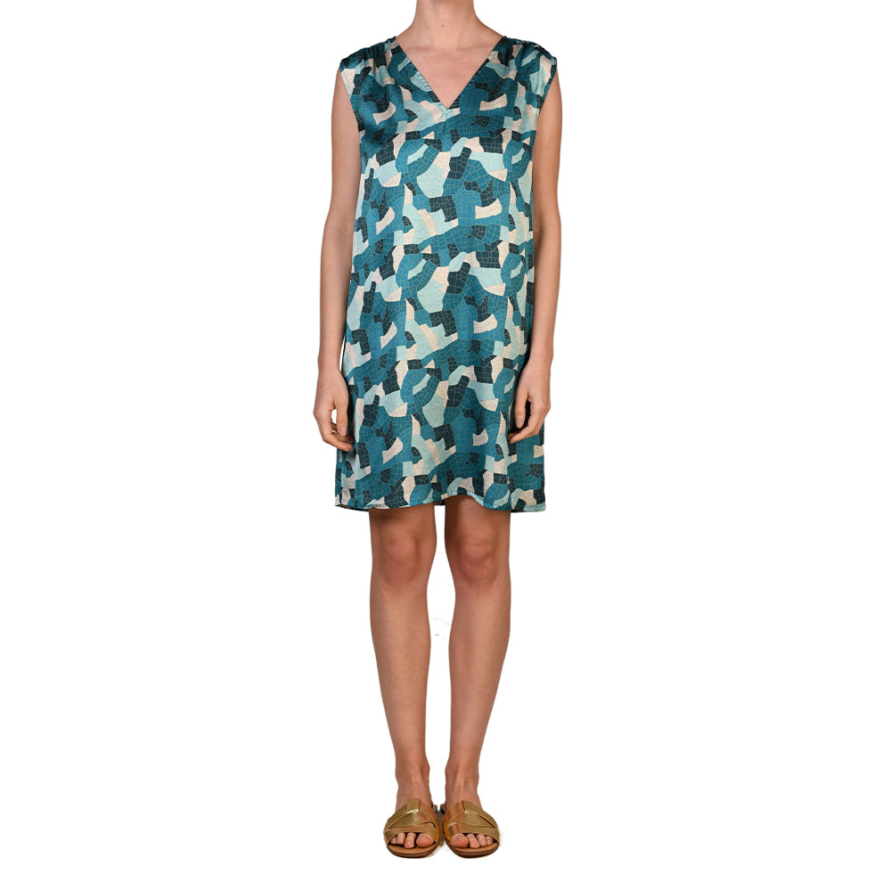 Jade Mosaic Kaftan Dress