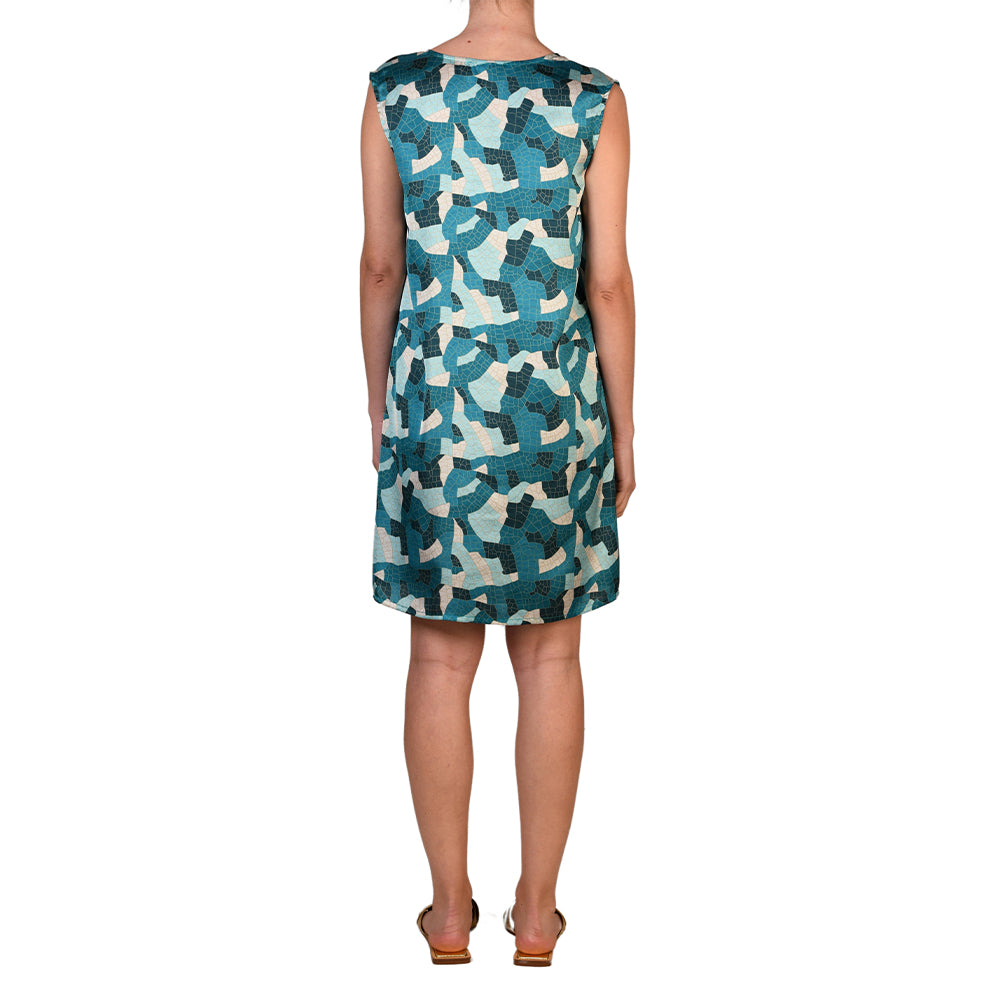 Jade Mosaic Kaftan Dress