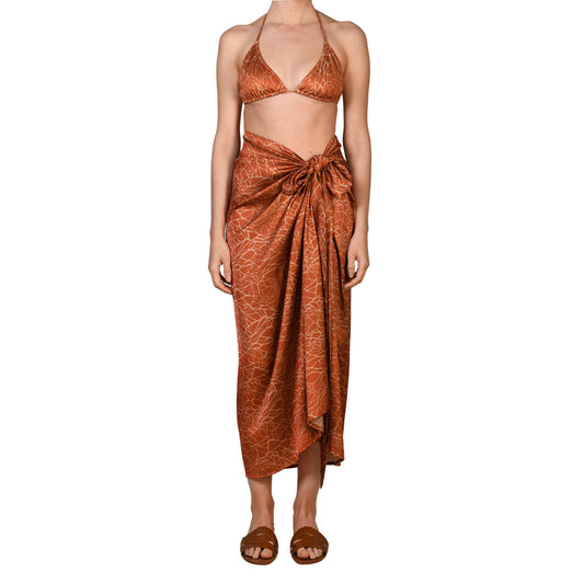 Terracotta Marble Maxi Pareo