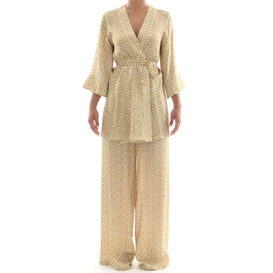 Grecian Gold Satin Pantalone