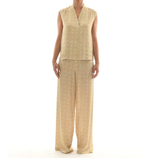 Grecian Gold Satin Tank Top