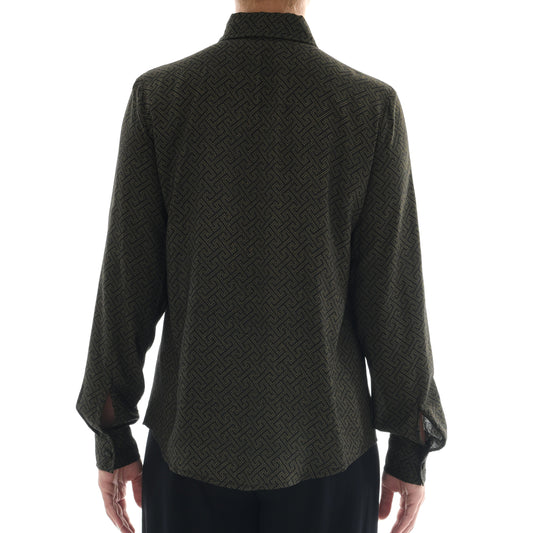 Meander Black Buttoned Shirt