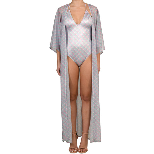 Mermaid Shell Maxi Shimmering Kimono