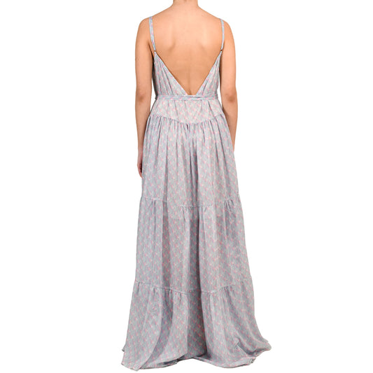 Mermaid Shell Maxi Shimmering Ruffle Dress