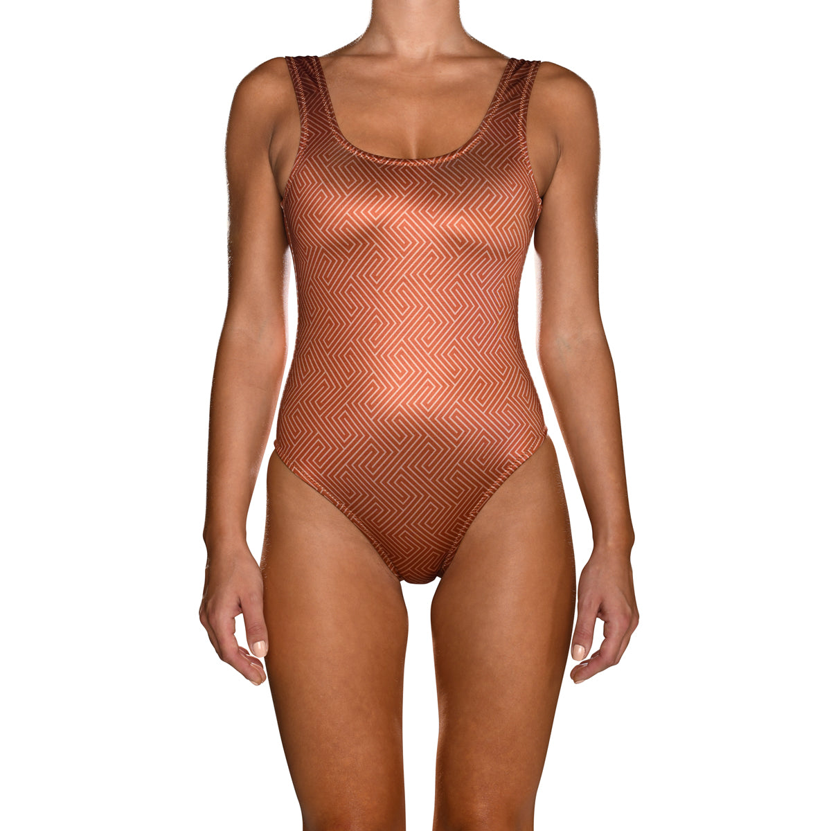 Grecian Brick Red Swimsuit