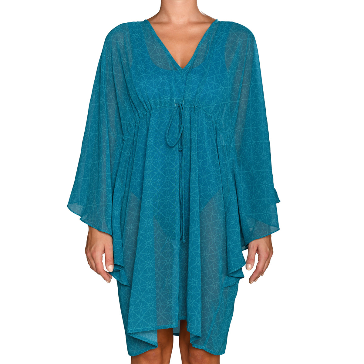 Cerulean Cyan Mini Kaftan