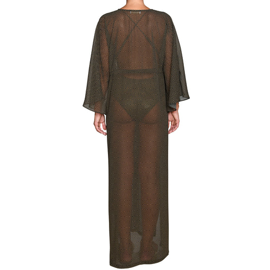Grecian Black Gold Maxi Kaftan