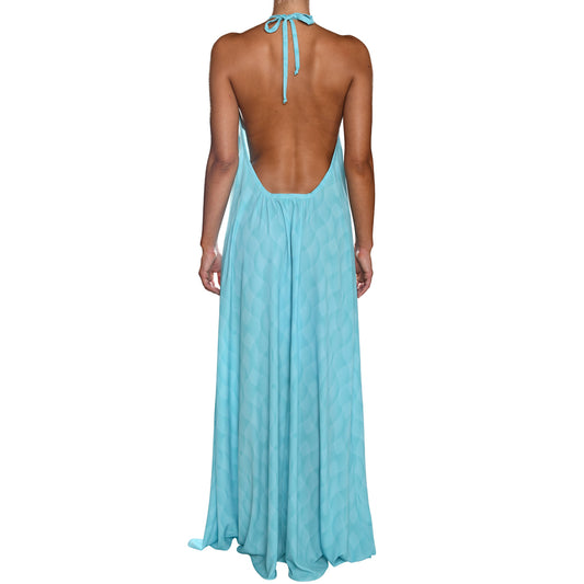 Aqua Maxi Dress