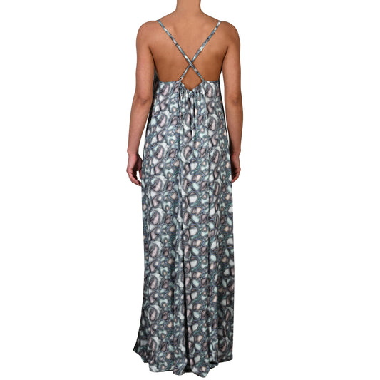 Aqua Water Stones Maxi Dress