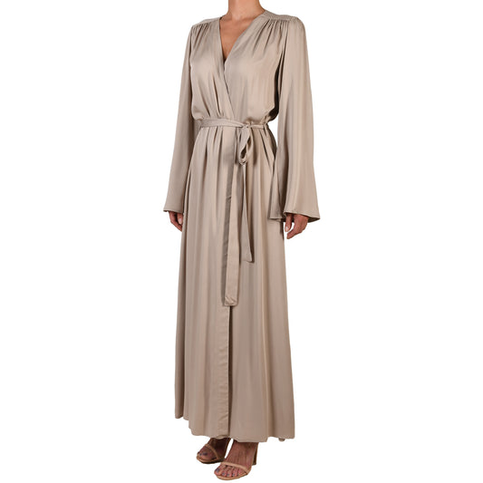 Beige Maxi Kimono Dress