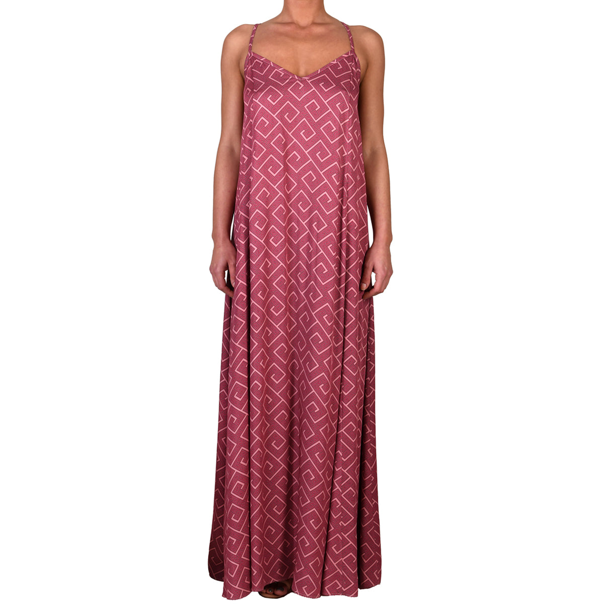 Meander Magenta Maxi Dress