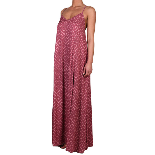 Meander Magenta Maxi Dress