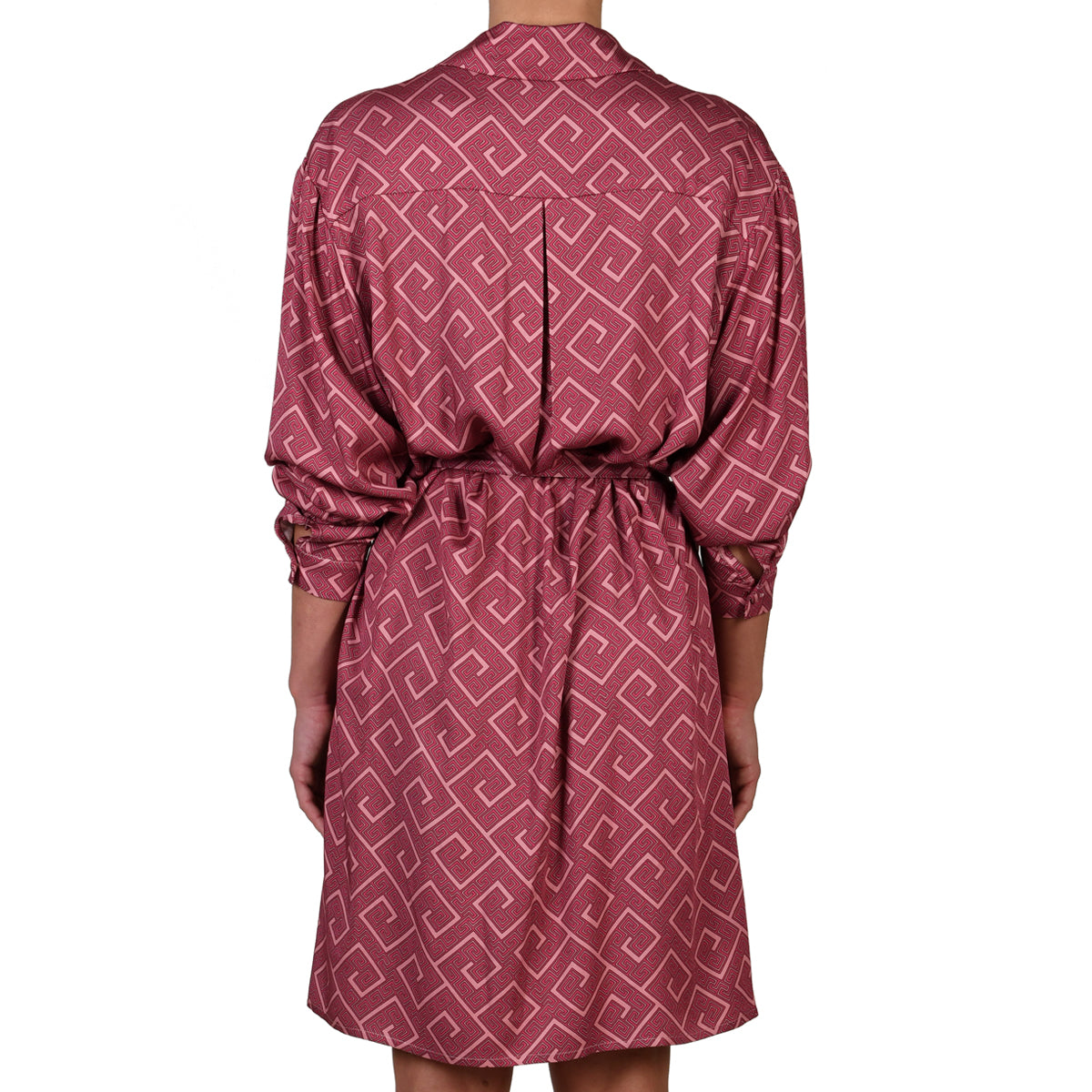 Meander Magenta Shirt Dress
