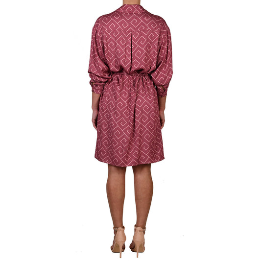 Meander Magenta Shirt Dress