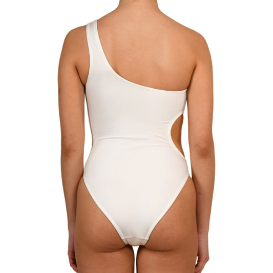 White One Shoulder Swimsuit