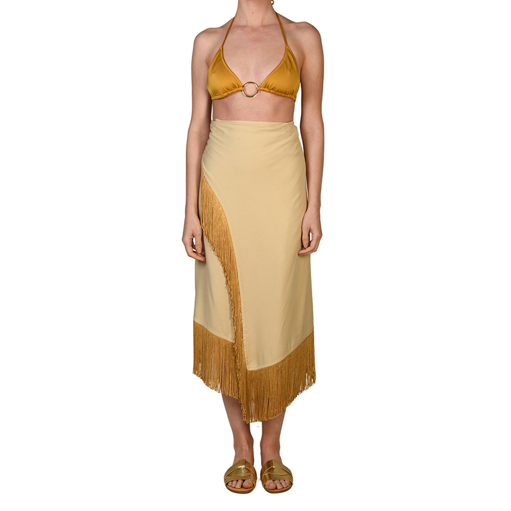 Golden Sarong Dress