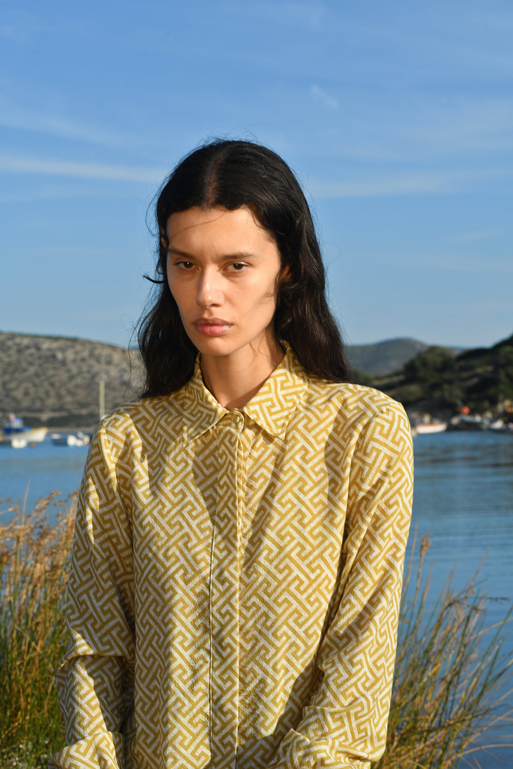 Grecian Gold Buttoned Shirt