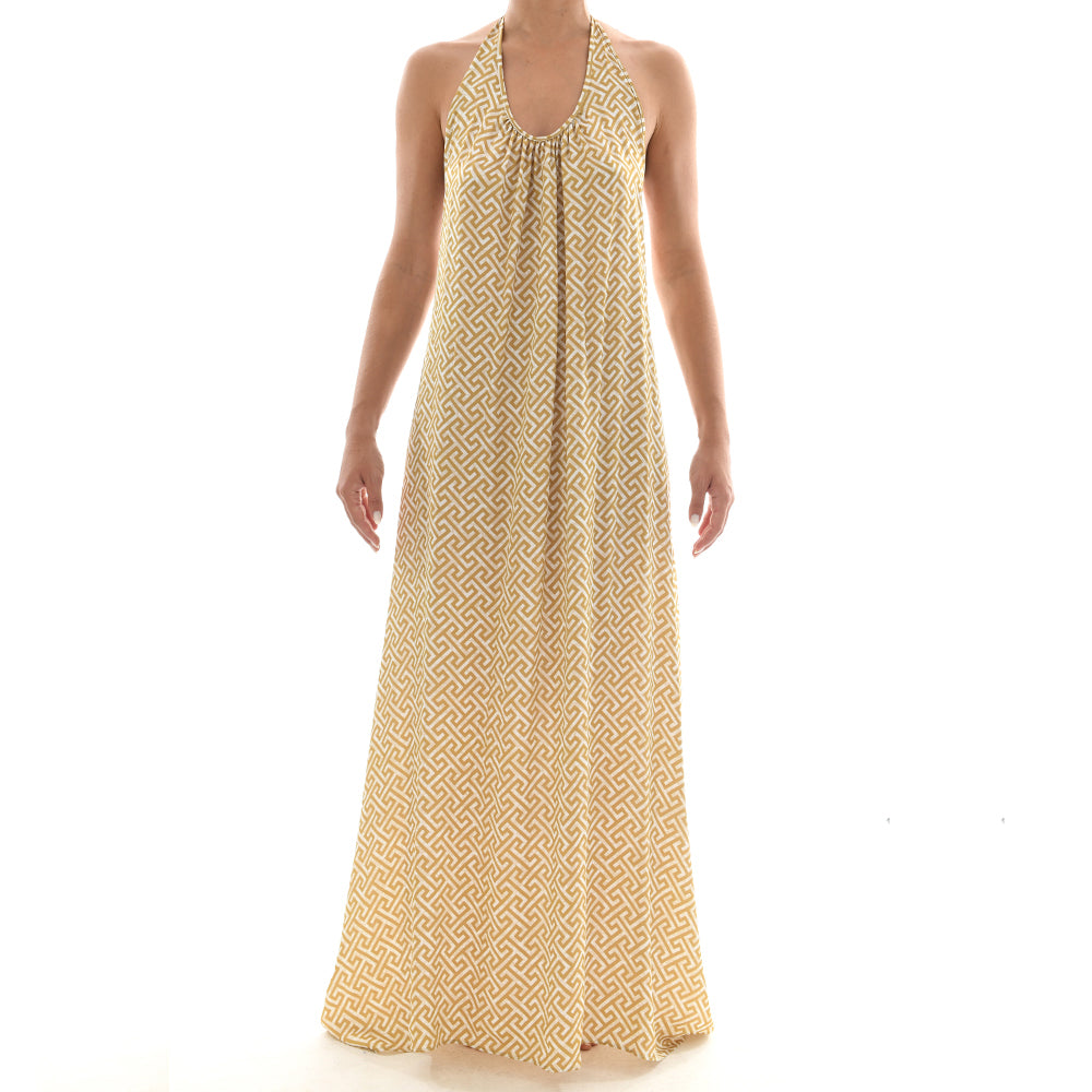 Grecian Gold Maxi Dress
