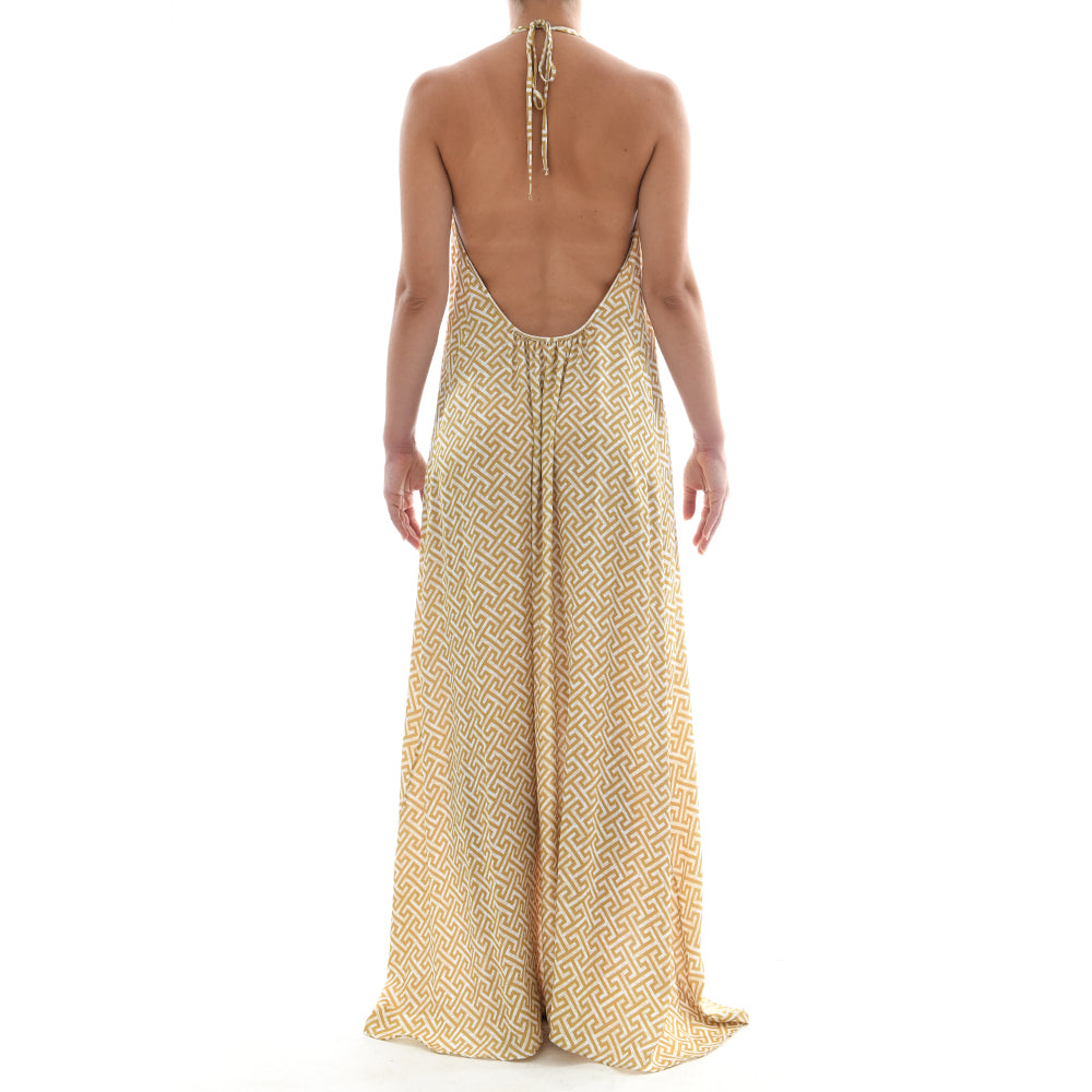 Grecian Gold Maxi Dress