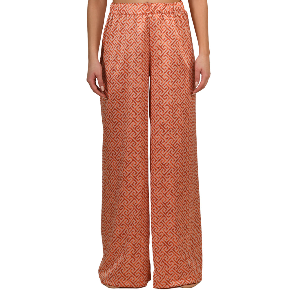 Grecian Grapefruit Satin Pantalone