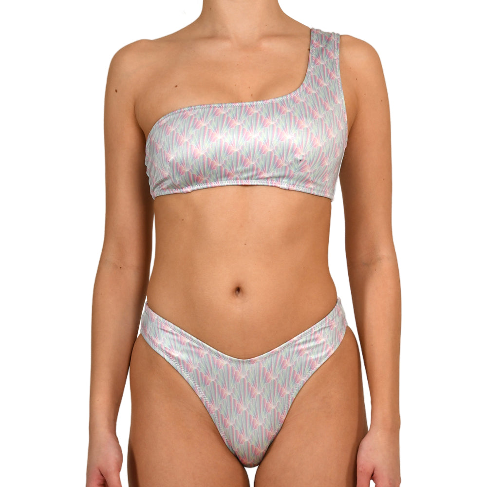 Mermaid Shell One Shoulder Bikini