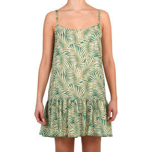 Tropical Green Mini Shimmering Dress