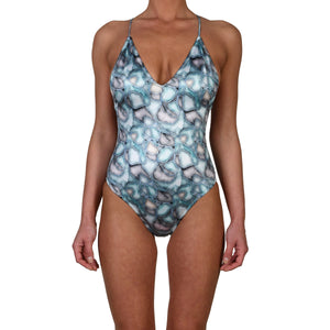 Aqua Water Stones Halter Swimsuit