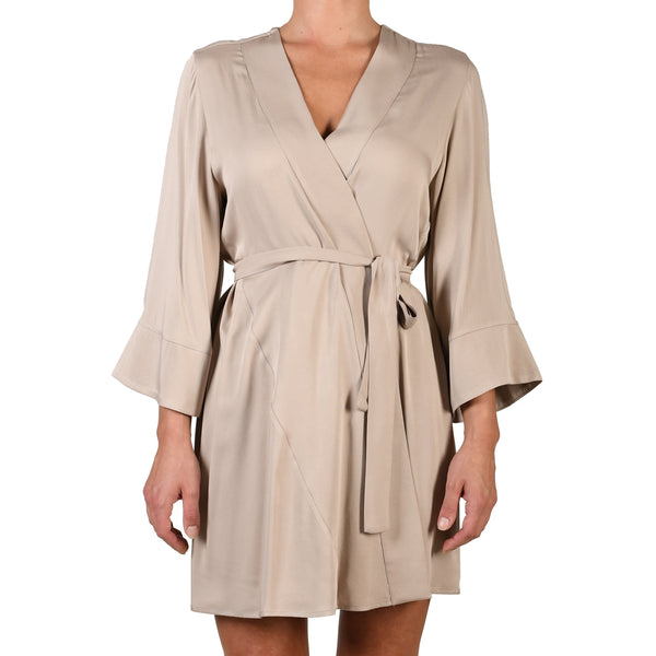 Beige kimono dress deals