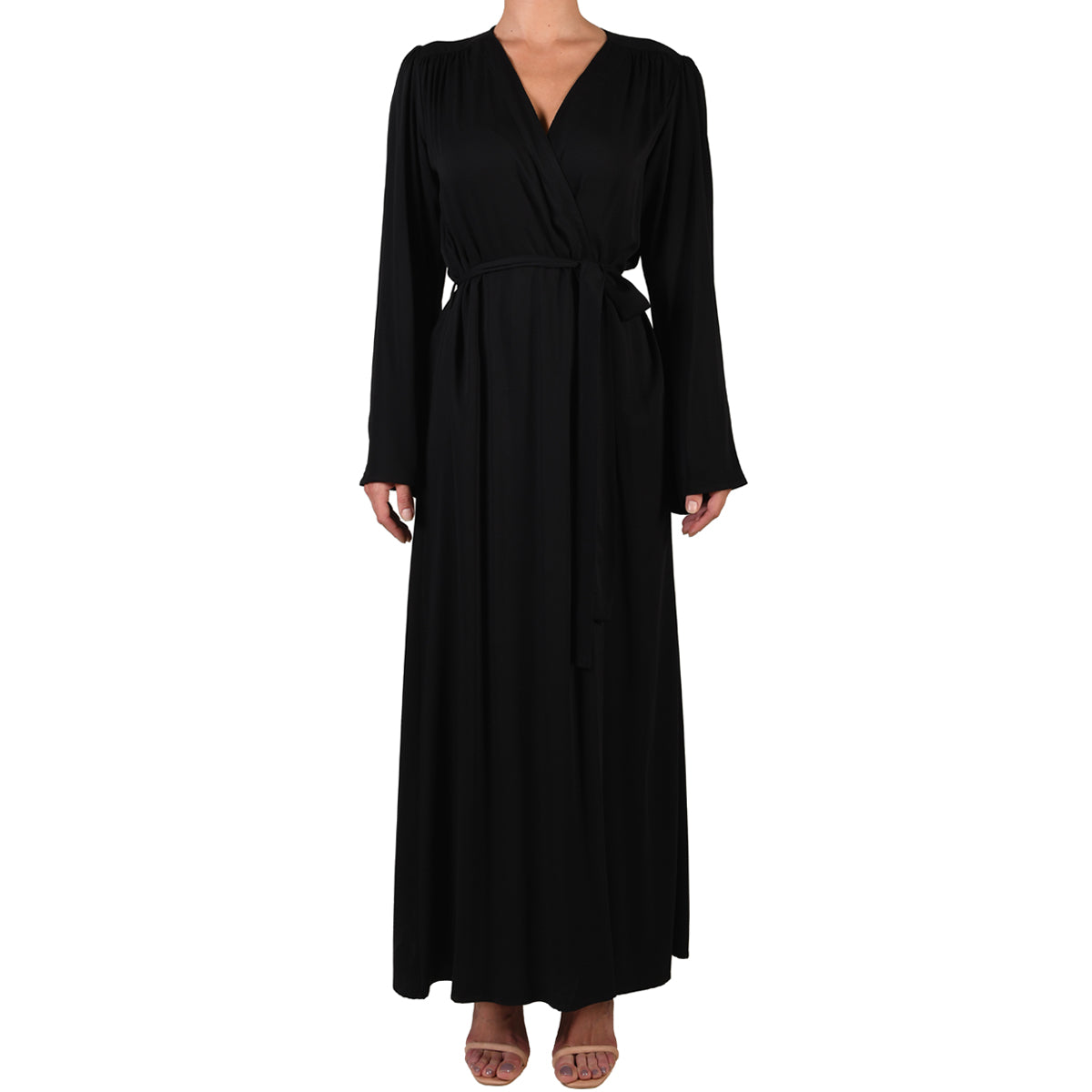 Black Maxi Kimono Dress