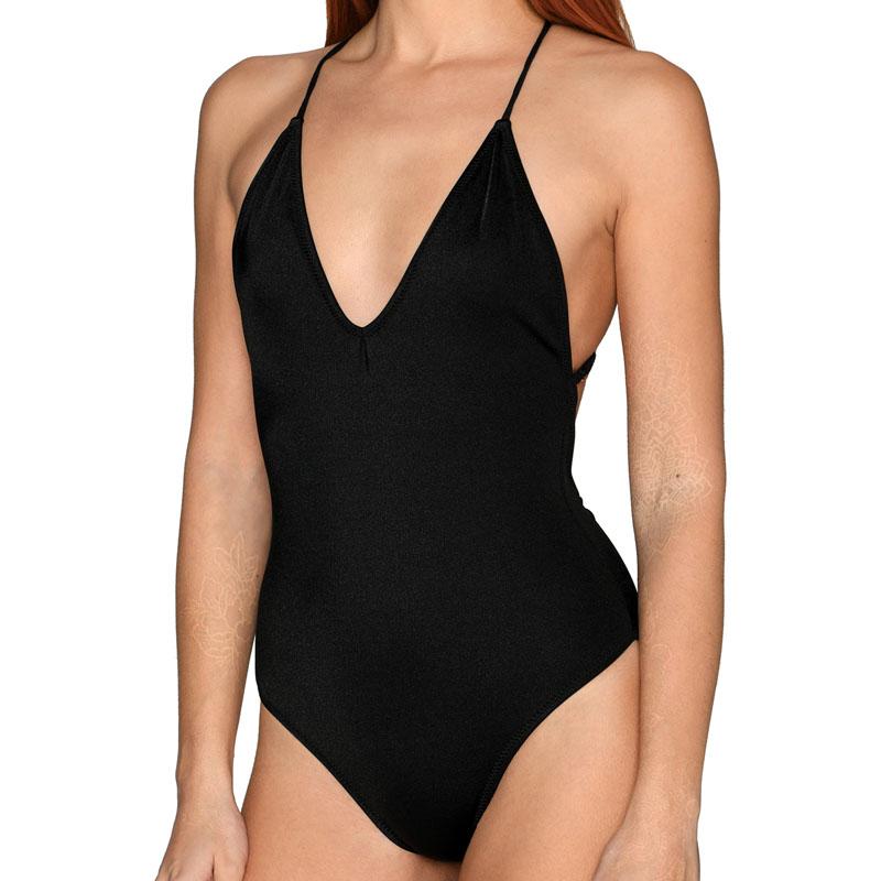 Black Halter Swimsuit