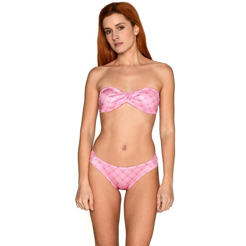 Pink Shell Bandeau Bikini