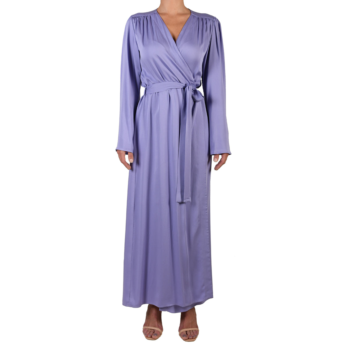 Lilac Maxi Kimono Dress
